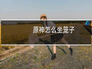 原神怎么坐笼子