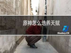原神怎么培养天赋