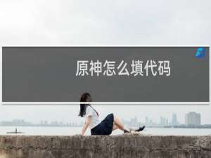 原神怎么填代码