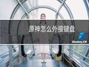原神怎么外接键盘