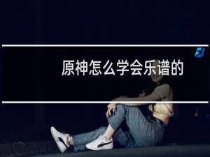 原神怎么学会乐谱的