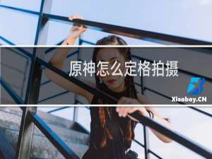 原神怎么定格拍摄