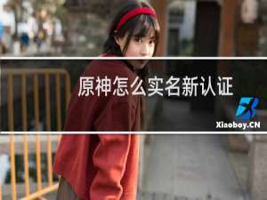 原神怎么实名新认证