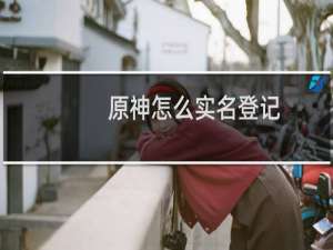 原神怎么实名登记