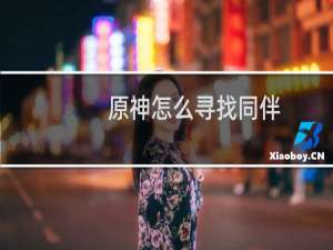 原神怎么寻找同伴