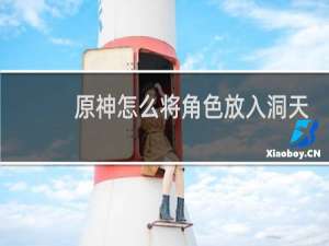 原神怎么将角色放入洞天