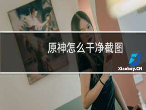 原神怎么干净截图