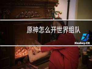 原神怎么开世界组队