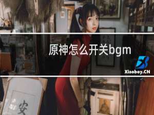 原神怎么开关bgm