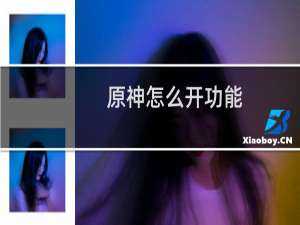 原神怎么开功能
