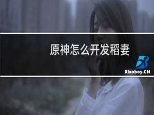 原神怎么开发稻妻