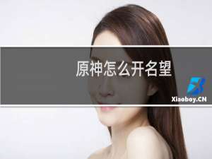 原神怎么开名望