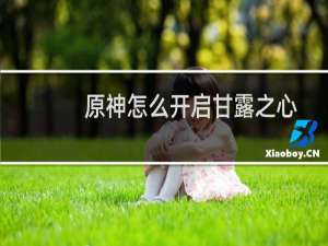 原神怎么开启甘露之心