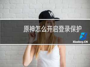 原神怎么开启登录保护