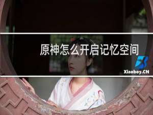 原神怎么开启记忆空间