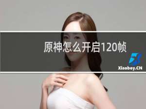 原神怎么开启120帧