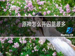 原神怎么开囚笼最多