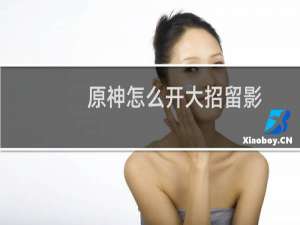 原神怎么开大招留影