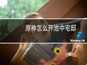 原神怎么开池中宅邸