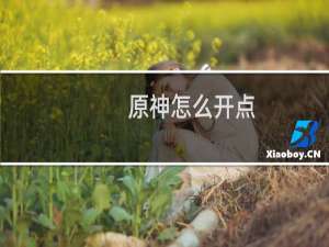 原神怎么开点