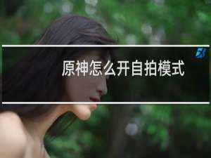 原神怎么开自拍模式