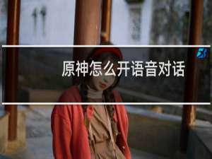 原神怎么开语音对话