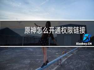 原神怎么开通权限链接