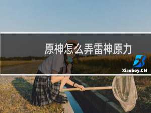 原神怎么弄雷神原力