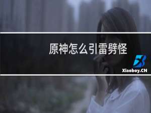 原神怎么引雷劈怪
