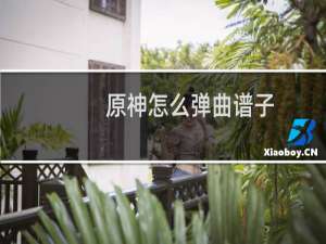 原神怎么弹曲谱子
