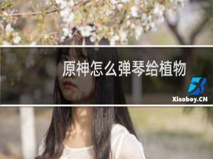 原神怎么弹琴给植物