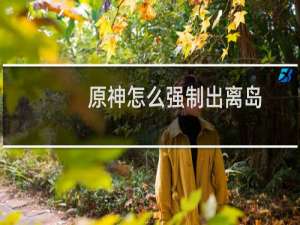 原神怎么强制出离岛
