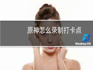 原神怎么录制打卡点