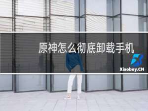 原神怎么彻底卸载手机