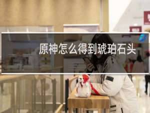 原神怎么得到琥珀石头