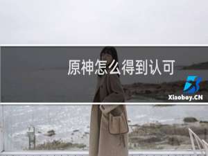 原神怎么得到认可