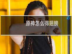 原神怎么得翅膀