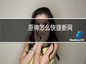 原神怎么快捷断网