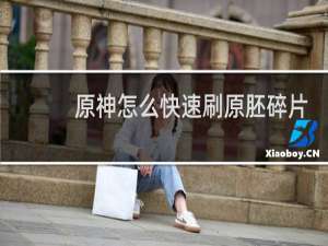 原神怎么快速刷原胚碎片