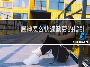 原神怎么快速勤劳的指引
