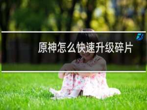 原神怎么快速升级碎片