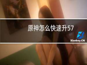 原神怎么快速升57
