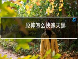 原神怎么快速天黑