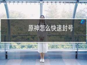 原神怎么快速封号