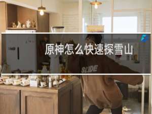 原神怎么快速探雪山