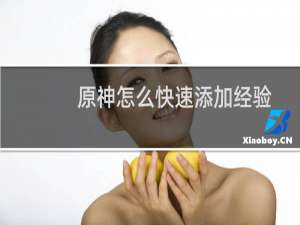 原神怎么快速添加经验