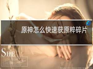 原神怎么快速获原粹碎片