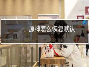 原神怎么恢复默认