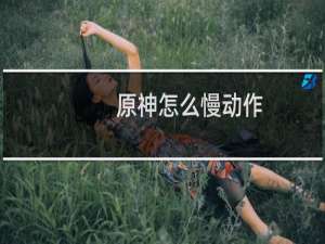 原神怎么慢动作