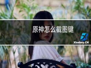 原神怎么截图键
